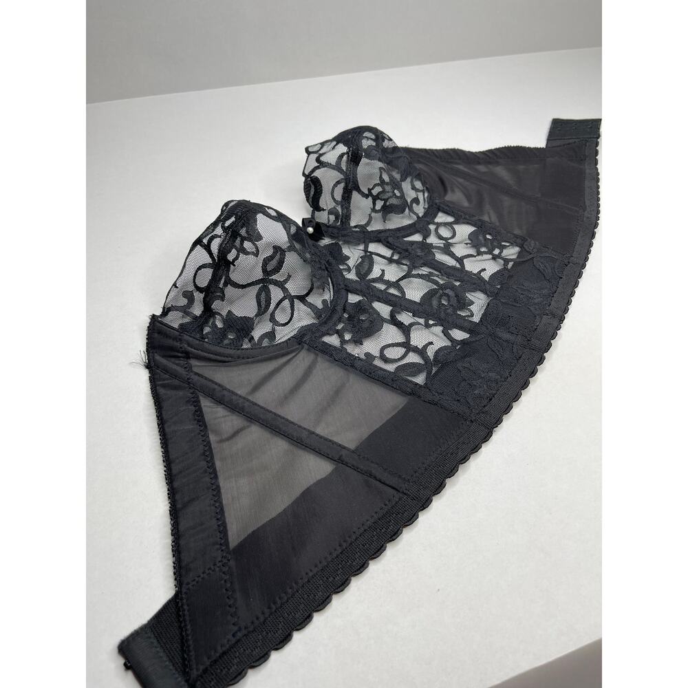 Vintage Victoria Secret Black Lace Corset Size 34C Gold Label - Picture 6 of 10